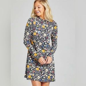 Altar'd State Women's Floral Cottagecore Style Shift Knee Length Dress Size M
